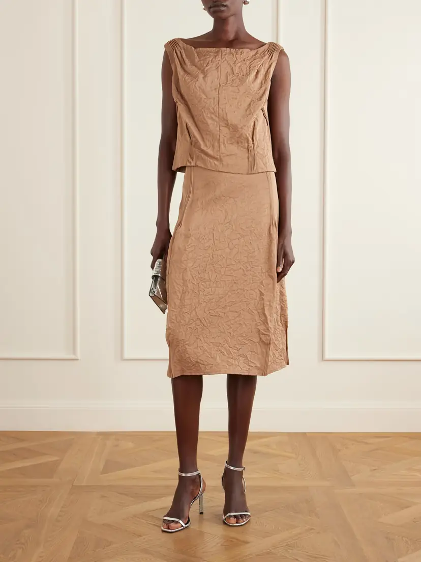 Tory Burch Crinkled-satin Blouse | Thumbnail 2 Tory Burch Crinkled-satin Blouse | Thumbnail 2