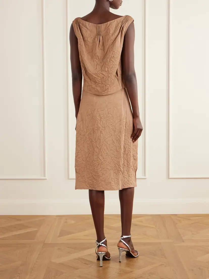 Tory Burch Crinkled-satin Blouse | Thumbnail 3 Tory Burch Crinkled-satin Blouse | Thumbnail 3