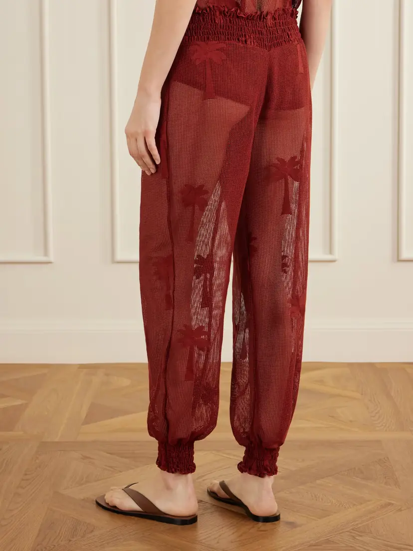 Johanna Ortiz Palm Nomad Cotton-mesh Balloon Pants | Thumbnail 4 Johanna Ortiz Palm Nomad Cotton-mesh Balloon Pants | Thumbnail 4