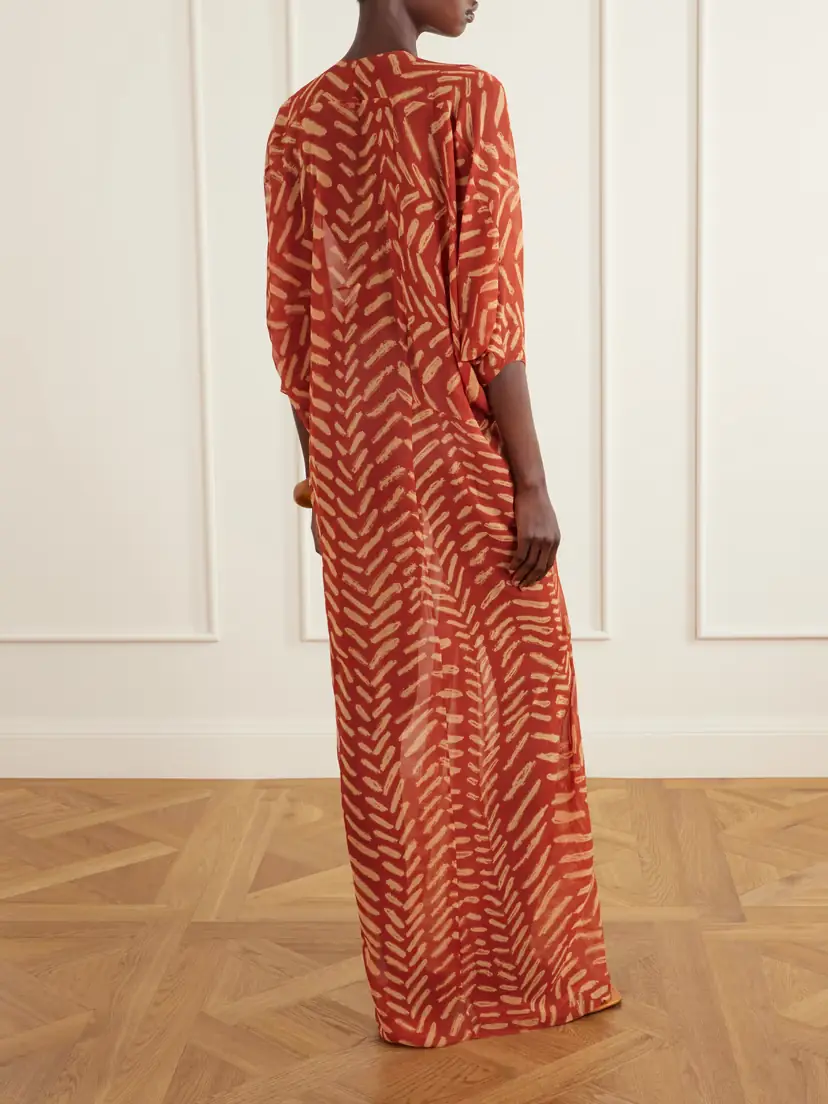Johanna Ortiz Sensory Tapestry Printed Recycled Georgette Coverup | Thumbnail 3