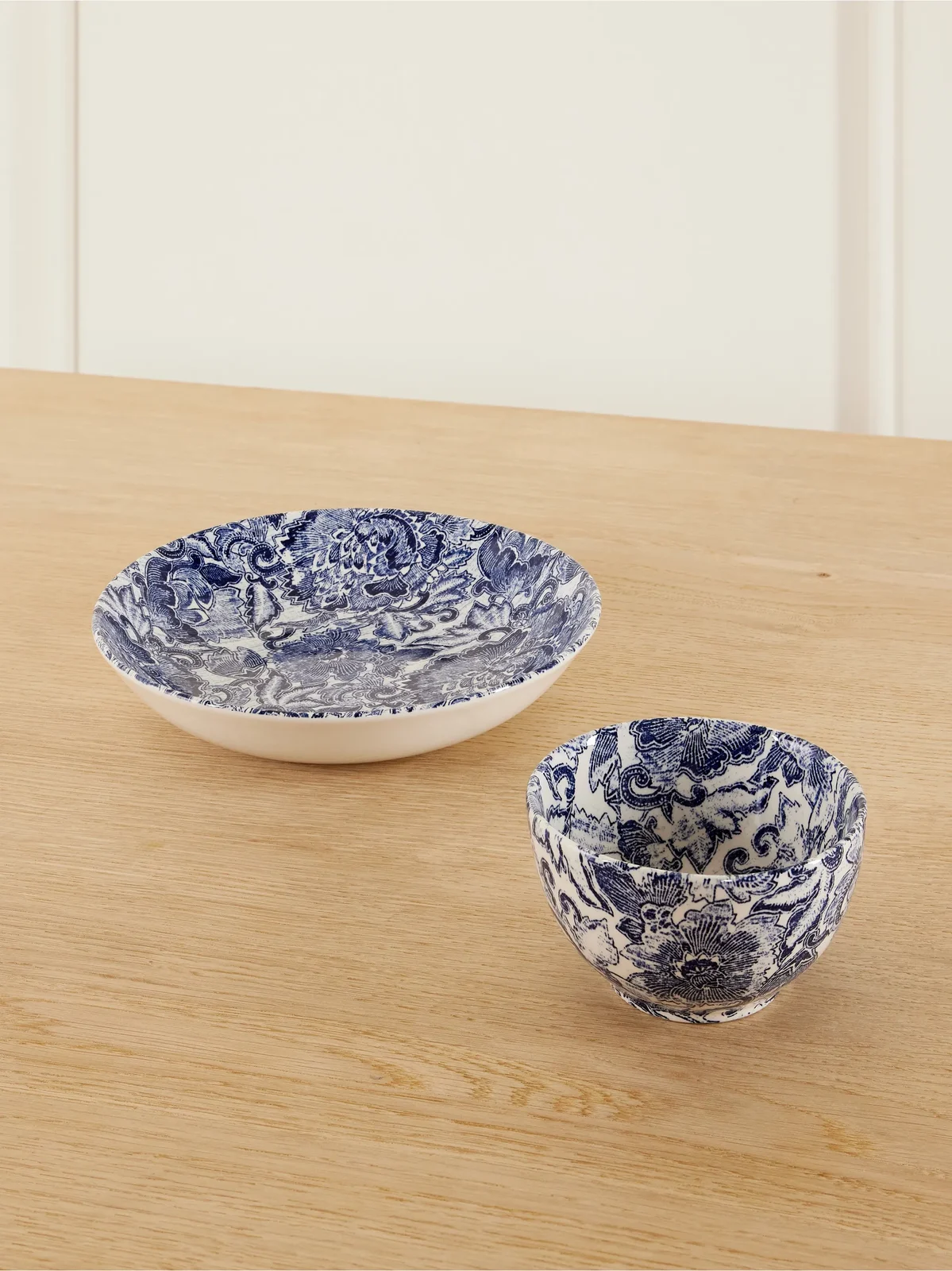 Ralph Lauren Home + Burleigh Faded Peony Painted Earthenware Bowl And Plate - Multi