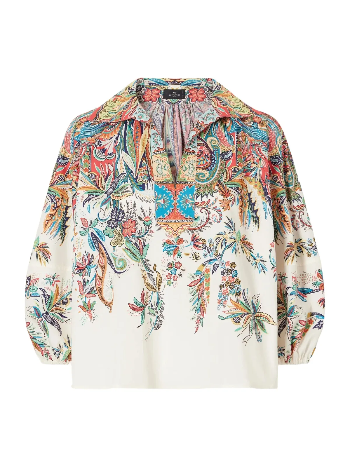 Floral-print Cotton-poplin Blouse