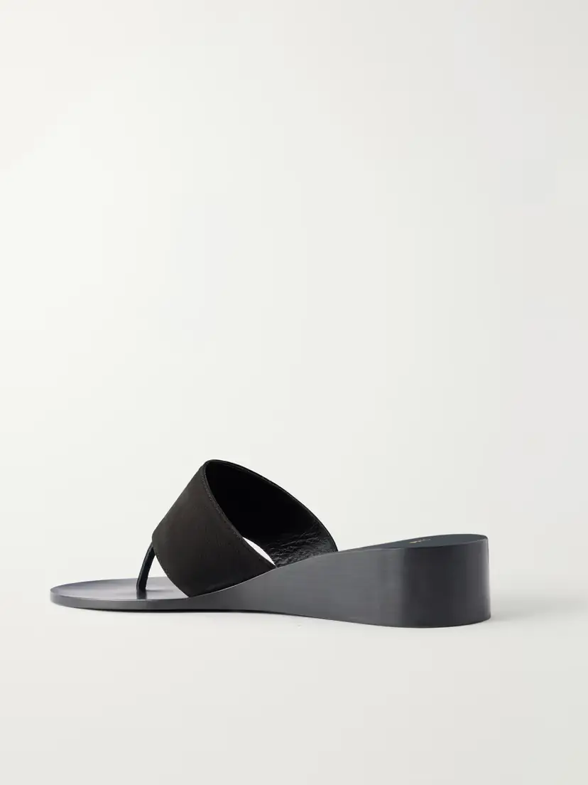 Jude Lucille Nubuck Wedge Thong Sandals | Thumbnail 3 Jude Lucille Nubuck Wedge Thong Sandals | Thumbnail 3