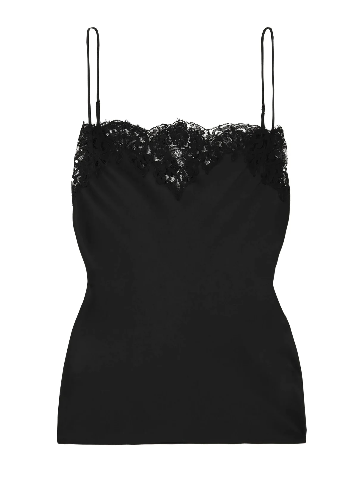 Lace-trimmed Satin Camisole Lace-trimmed Satin Camisole