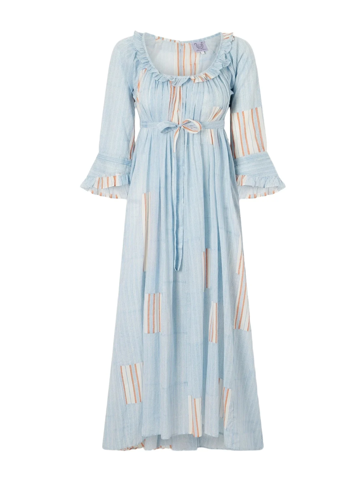 Antoinette Ruffled Printed Cotton-voile Midi Dress