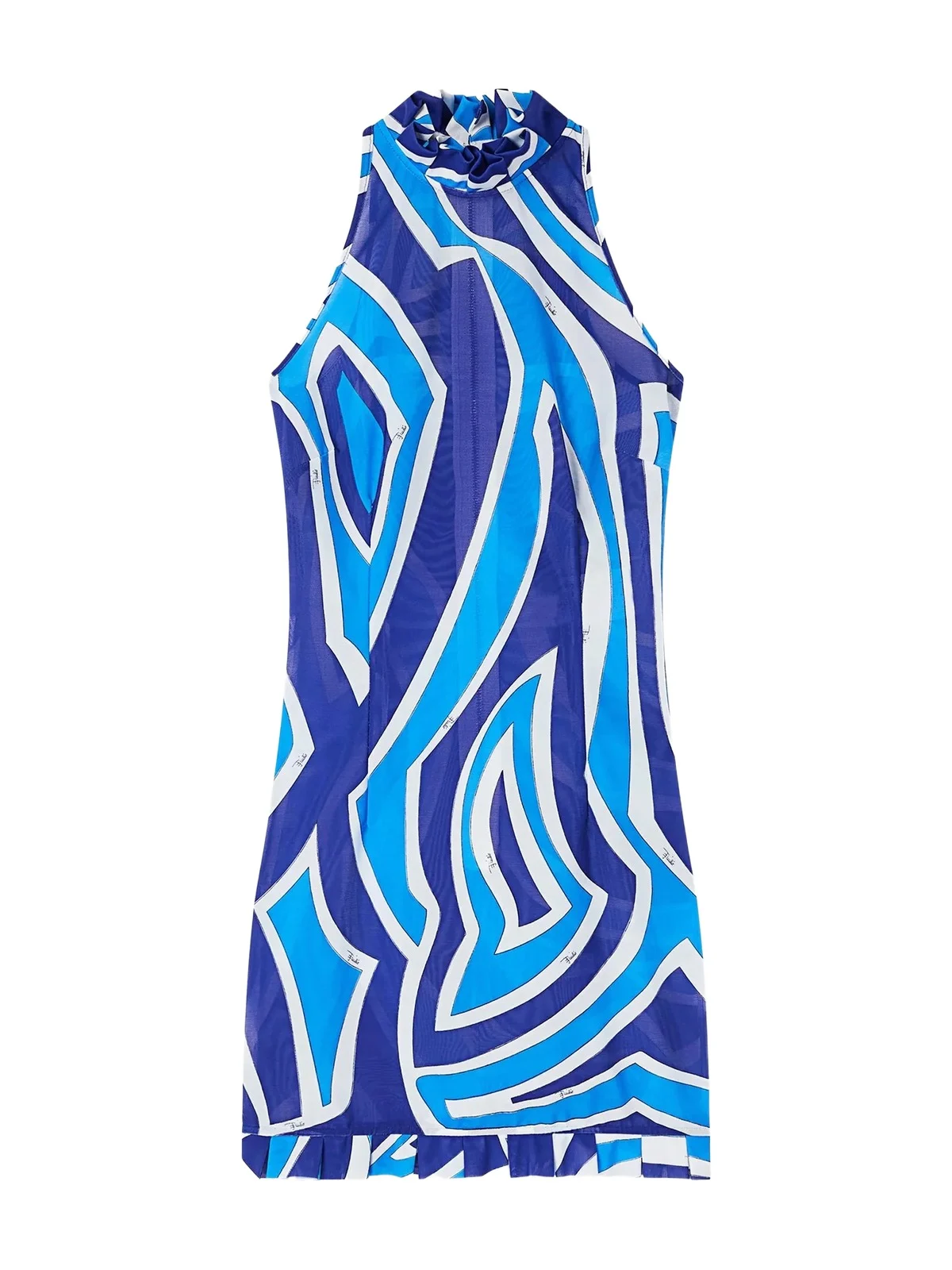 Ruffled Labirinto Print Dress Ruffled Labirinto Print Dress
