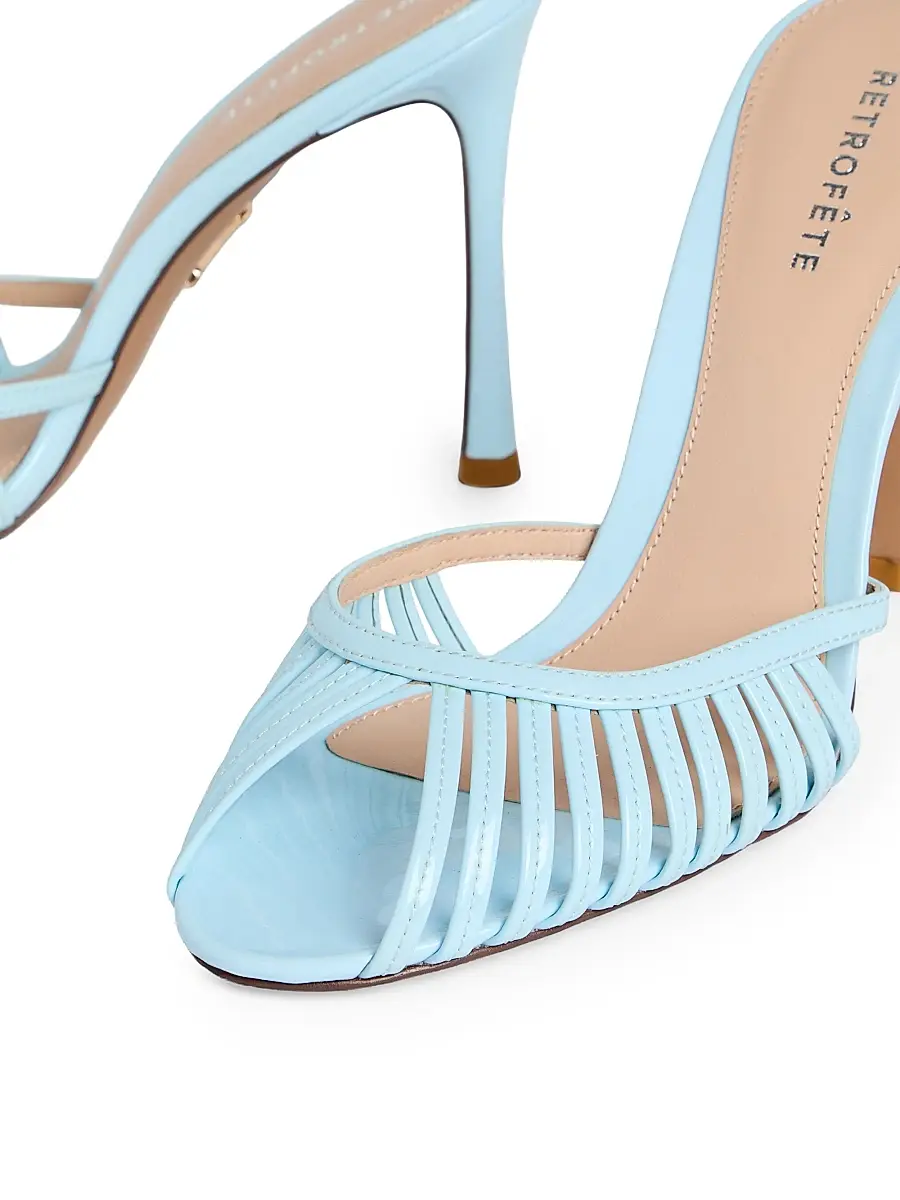 Retrofête Women's Allistair 105MM Patent Leather Sandals | Thumbnail 5 Retrofête Women's Allistair 105MM Patent Leather Sandals | Thumbnail 5