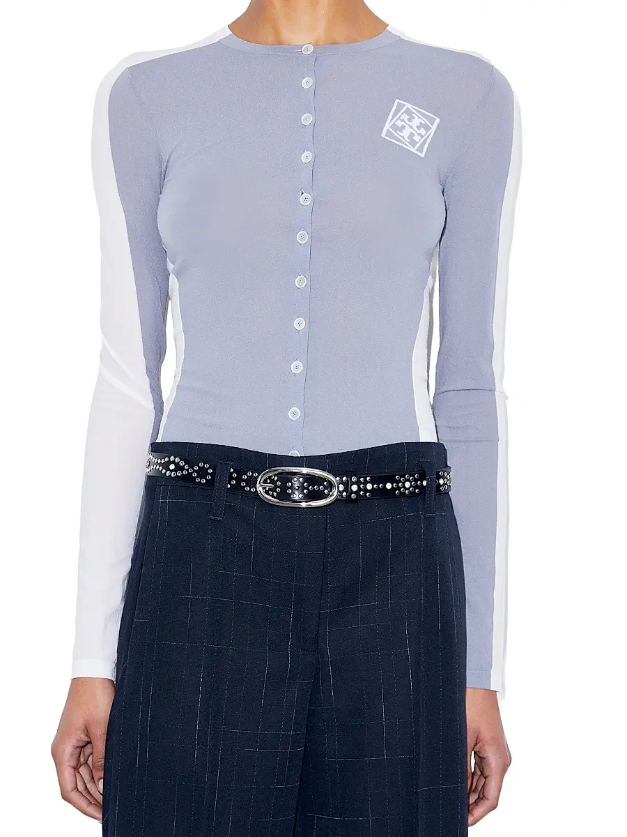 Tory Burch Women's Pierced Studded Leather Belt | Thumbnail 2 Tory Burch Women's Pierced Studded Leather Belt | Thumbnail 2