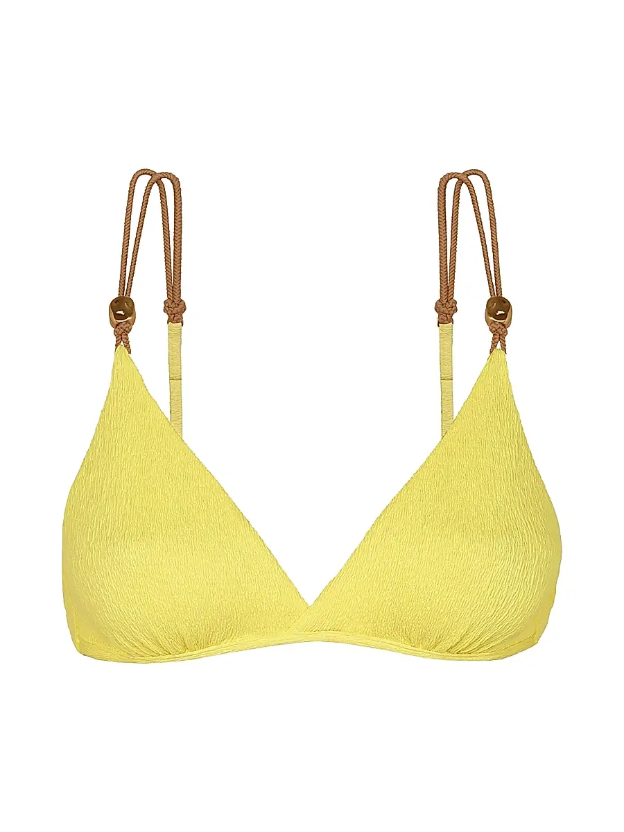 ViX by Paula Hermanny Women's Nancy Kira Bikini Top - Yellow - Size XL | Image 1 ViX by Paula Hermanny Women's Nancy Kira Bikini Top - Yellow - Size XL | Image 1
