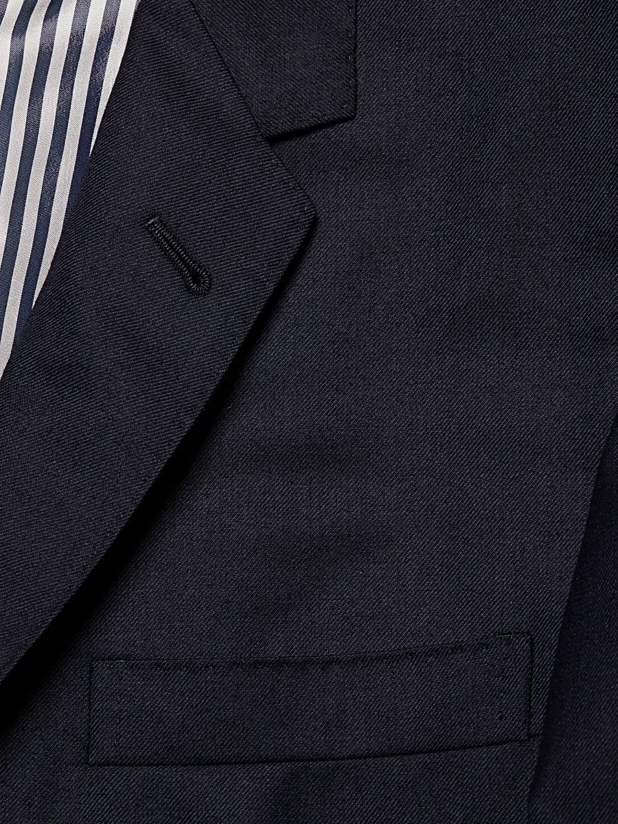 Thom Browne Men's Classic Wool Super 120S Wool Sport Jacket | Thumbnail 6 Thom Browne Men's Classic Wool Super 120S Wool Sport Jacket | Thumbnail 6