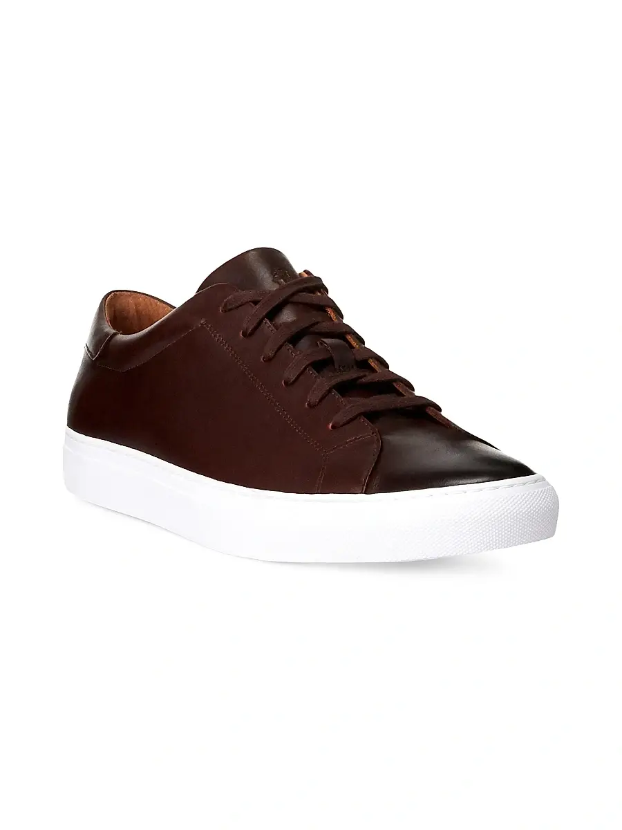 Polo Ralph Lauren Men's Jermain II Leather Low-Top Sneakers | Thumbnail 2 Polo Ralph Lauren Men's Jermain II Leather Low-Top Sneakers | Thumbnail 2