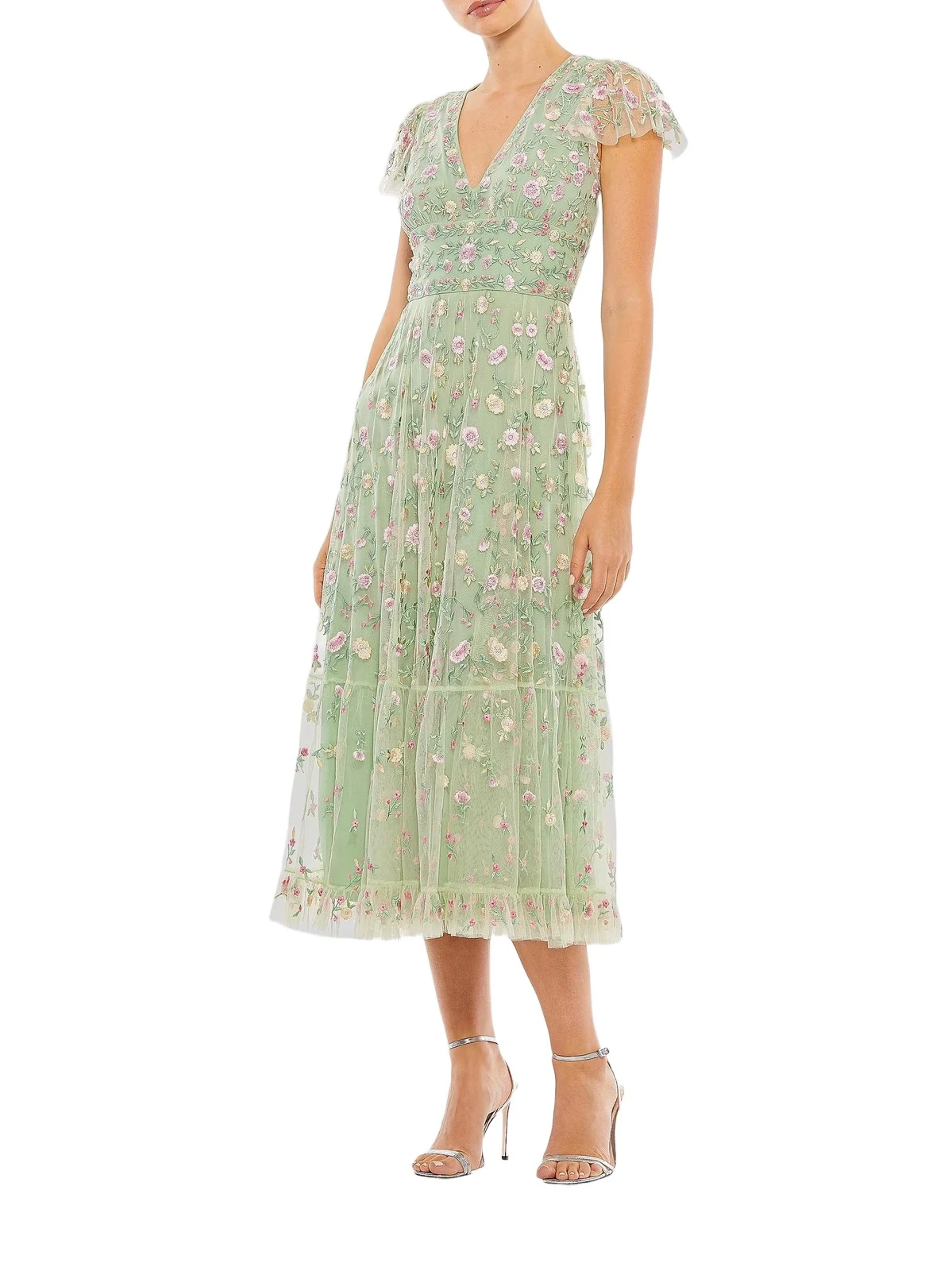 Women's Floral Midi Dress Women's Floral Midi Dress