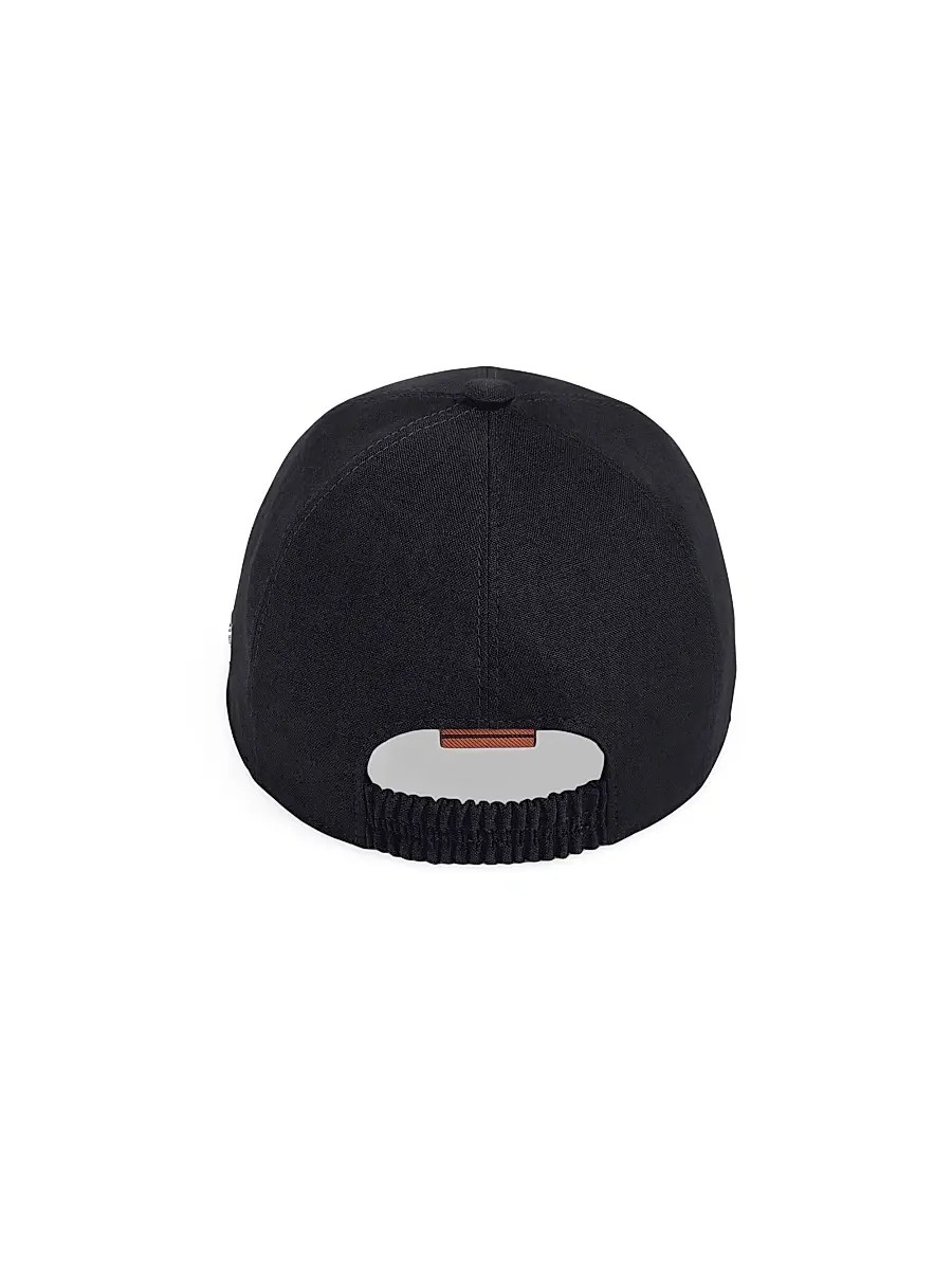 Zegna Men's Oasi Lino Baseball Cap | Thumbnail 3 Zegna Men's Oasi Lino Baseball Cap | Thumbnail 3