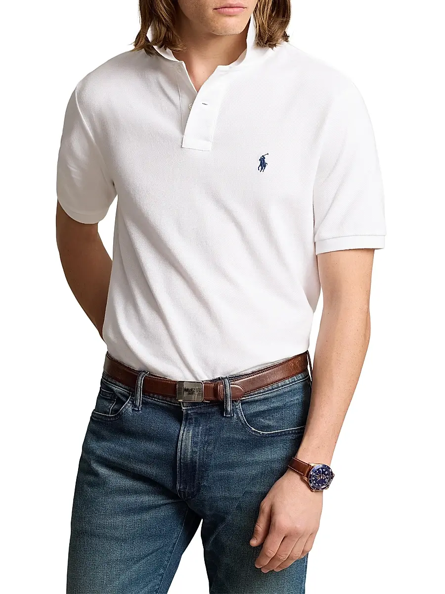 Polo Ralph Lauren Men's Cotton Classic-Fit Polo Shirt | Thumbnail 3 Polo Ralph Lauren Men's Cotton Classic-Fit Polo Shirt | Thumbnail 3