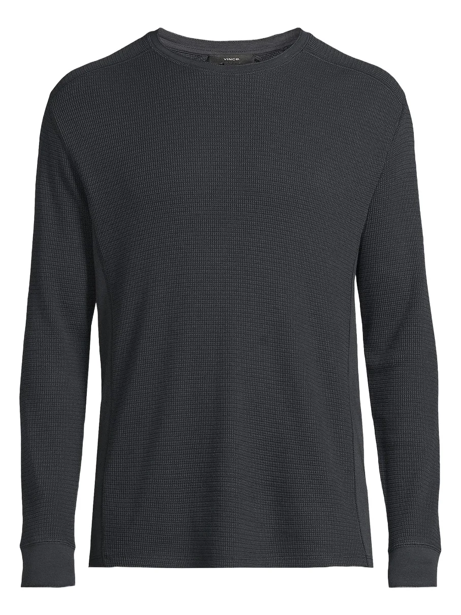 Vince Men's Thermal Crewneck Long-Sleeve T-Shirt