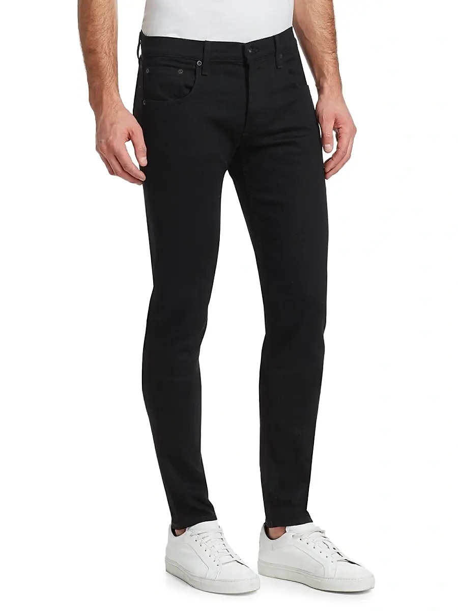 rag & bone Men's Fit 1 Rinse Wash Stretch Extra-Slim Jeans | Thumbnail 3 rag & bone Men's Fit 1 Rinse Wash Stretch Extra-Slim Jeans | Thumbnail 3