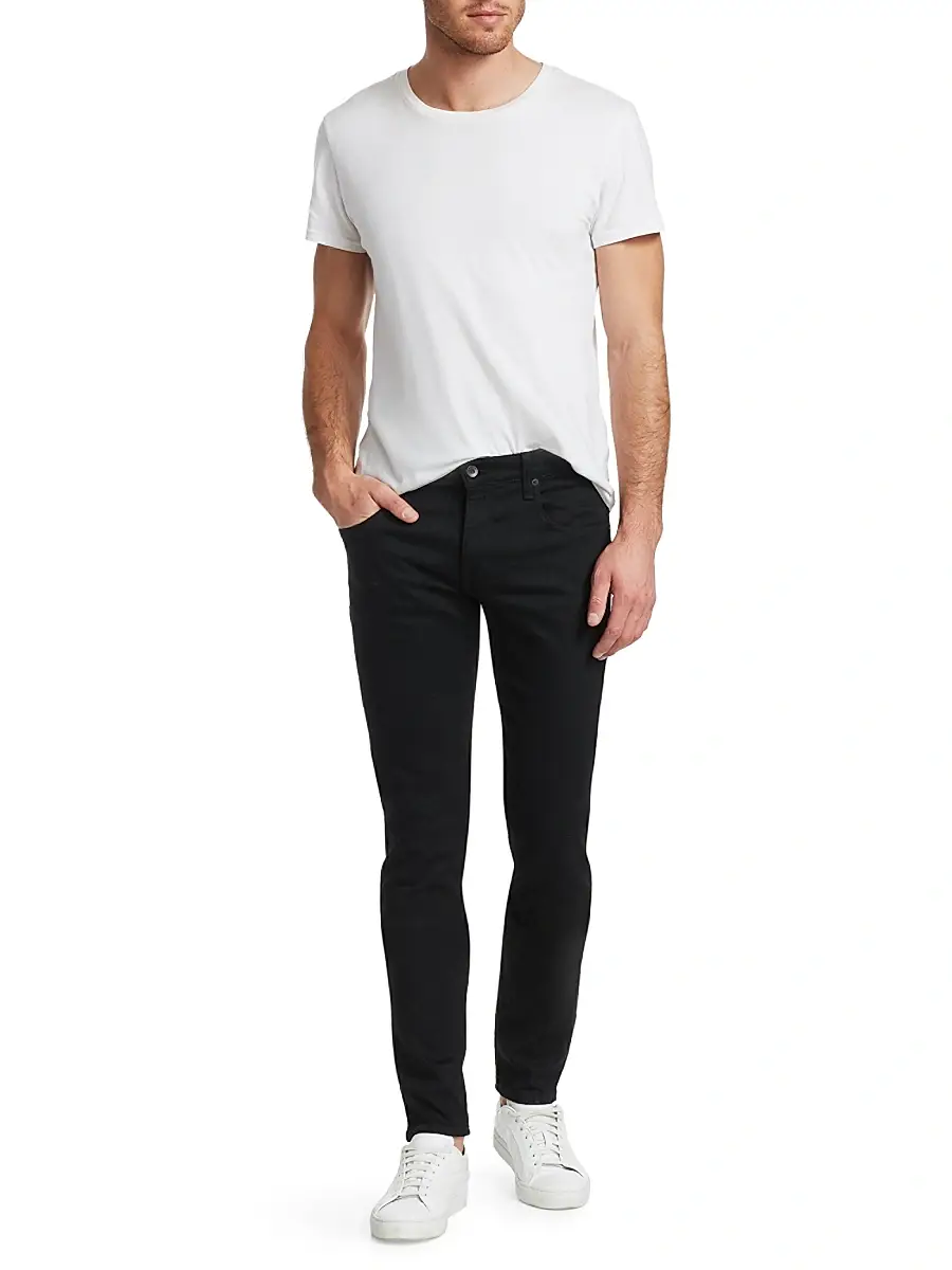 rag & bone Men's Fit 1 Rinse Wash Stretch Extra-Slim Jeans