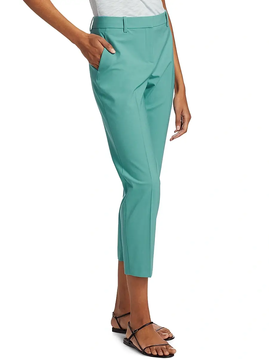 Theory Women's Treeca Skinny-Leg Cropped Classic Suiting Pants | Thumbnail 4 Theory Women's Treeca Skinny-Leg Cropped Classic Suiting Pants | Thumbnail 4