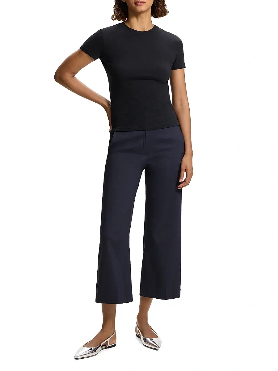 Theory Women's Tiny Tee Fitted Cotton T-Shirt | Thumbnail 2