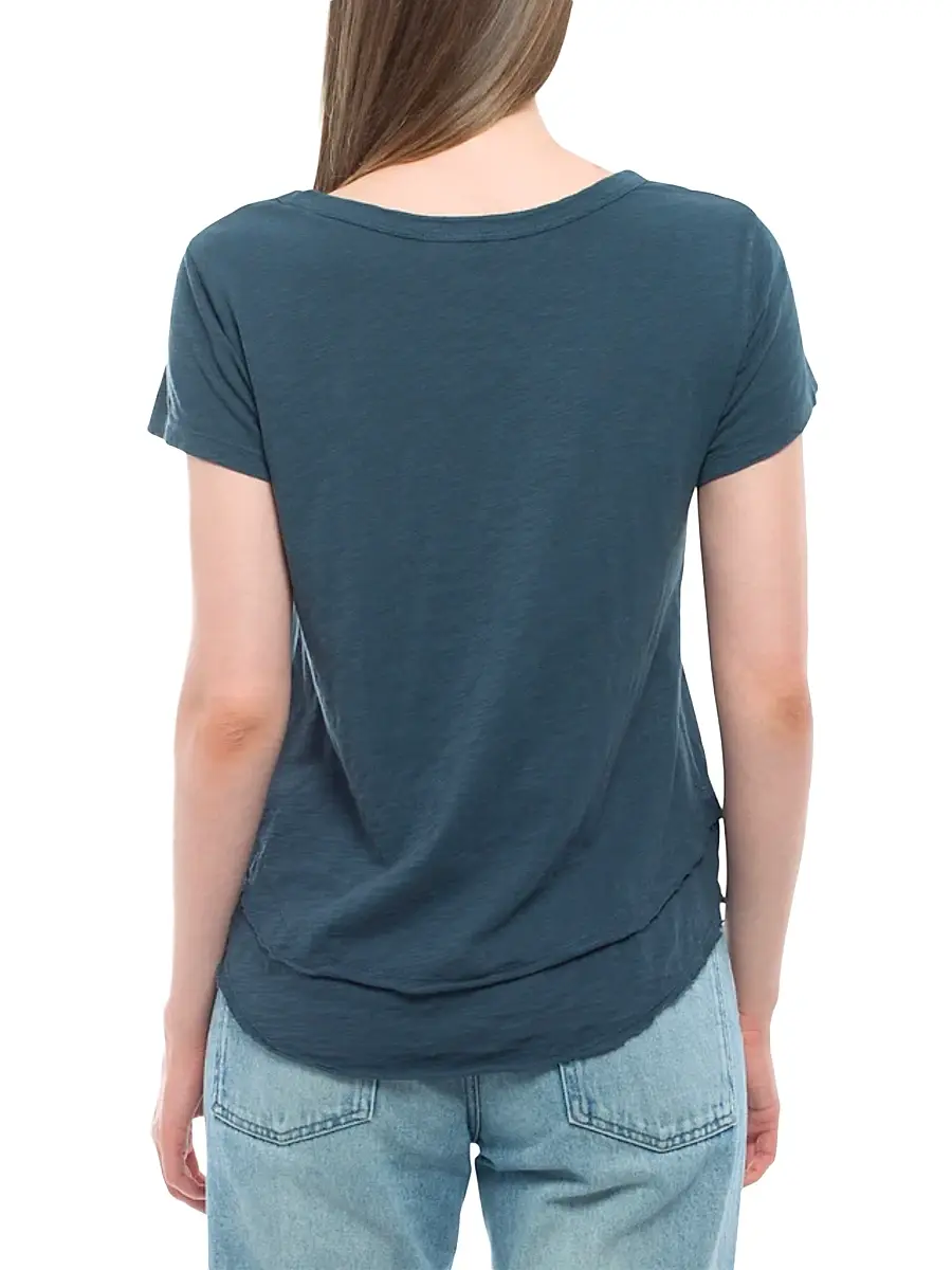 Wilt Women's Short Sleeve Mock Layer T-Shirt - Legion Blue | Thumbnail 5 Wilt Women's Short Sleeve Mock Layer T-Shirt - Legion Blue | Thumbnail 5