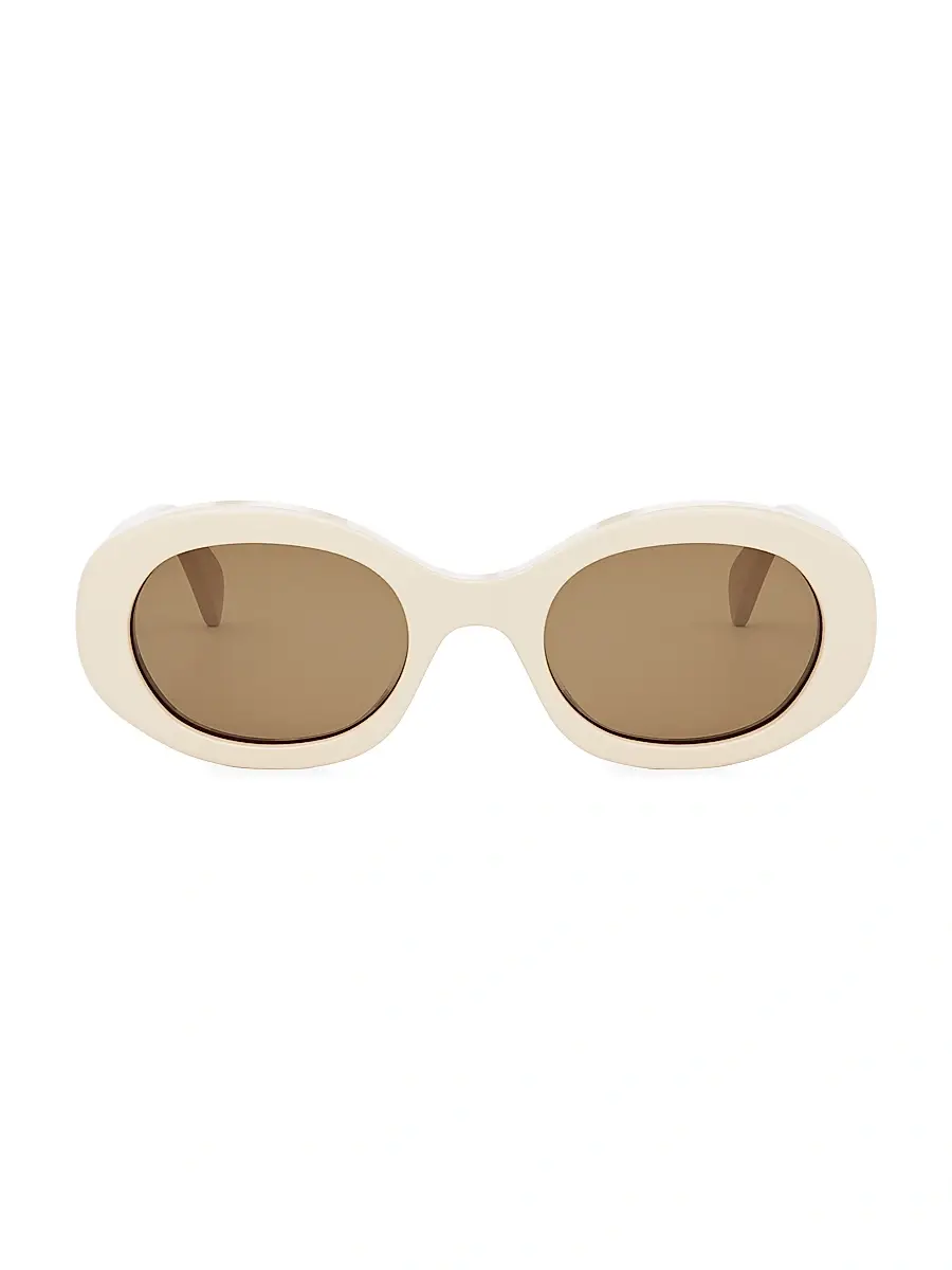 Celine Women's Triomphe 52MM Oval Sunglasses | Thumbnail 4 Celine Women's Triomphe 52MM Oval Sunglasses | Thumbnail 4
