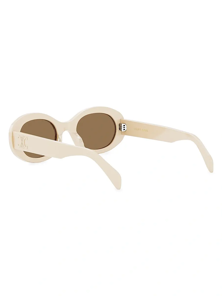 Celine Women's Triomphe 52MM Oval Sunglasses | Thumbnail 6 Celine Women's Triomphe 52MM Oval Sunglasses | Thumbnail 6