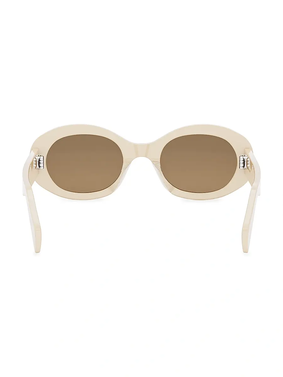 Celine Women's Triomphe 52MM Oval Sunglasses | Thumbnail 7 Celine Women's Triomphe 52MM Oval Sunglasses | Thumbnail 7