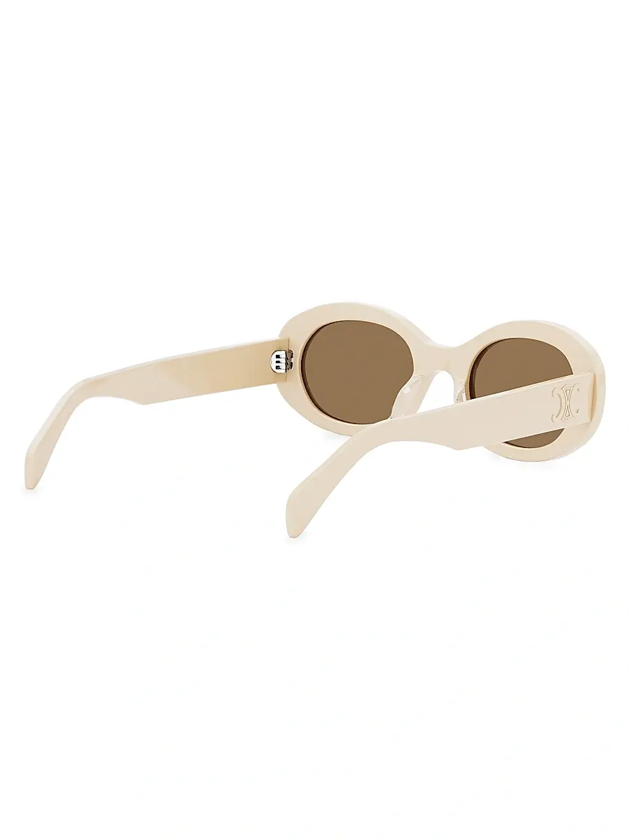Celine Women's Triomphe 52MM Oval Sunglasses | Thumbnail 8 Celine Women's Triomphe 52MM Oval Sunglasses | Thumbnail 8