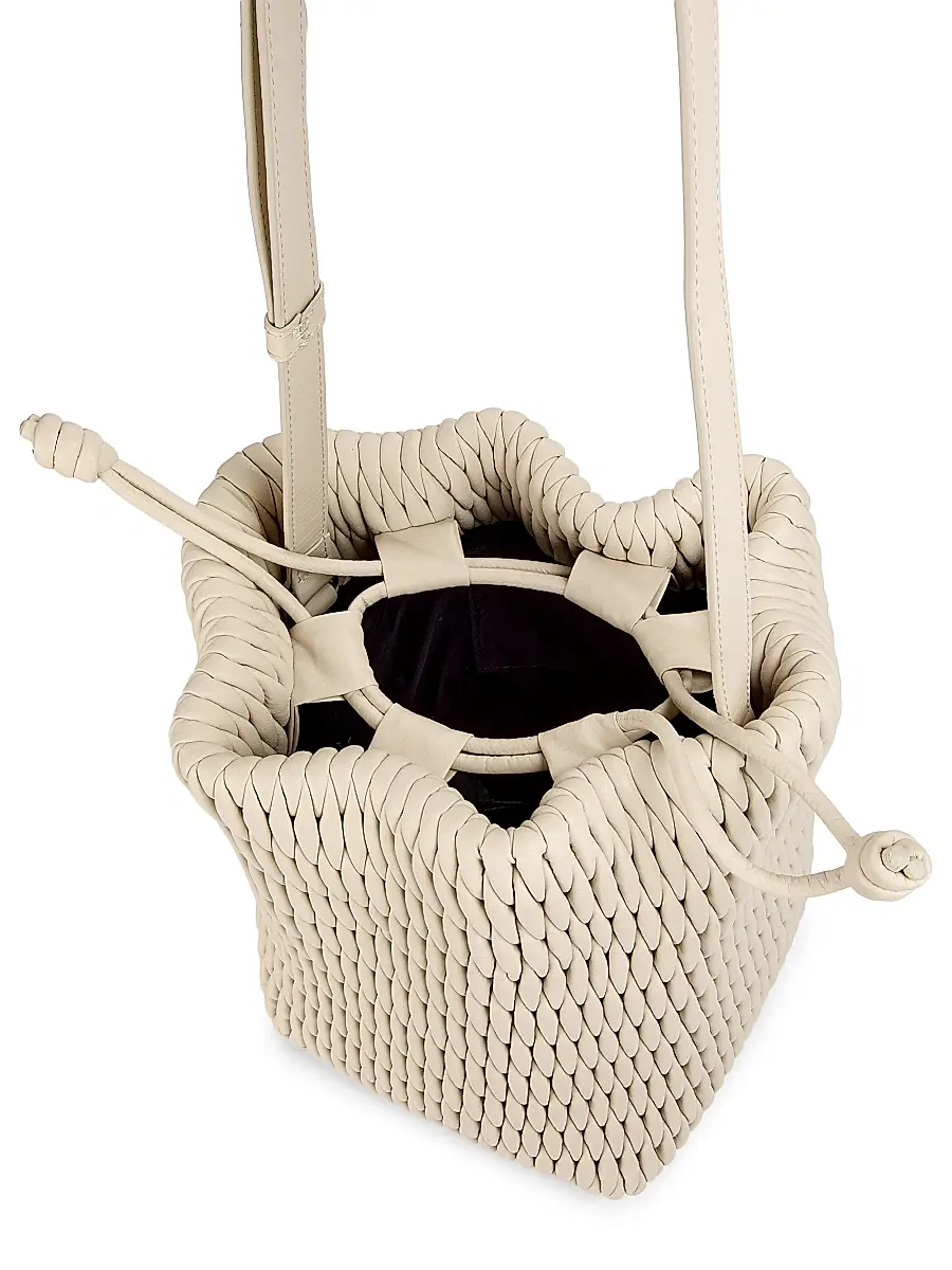 A.L.C. A. L.C. Women's Ivy Smocked Faux Leather Bucket Bag | Thumbnail 5 A.L.C. A. L.C. Women's Ivy Smocked Faux Leather Bucket Bag | Thumbnail 5