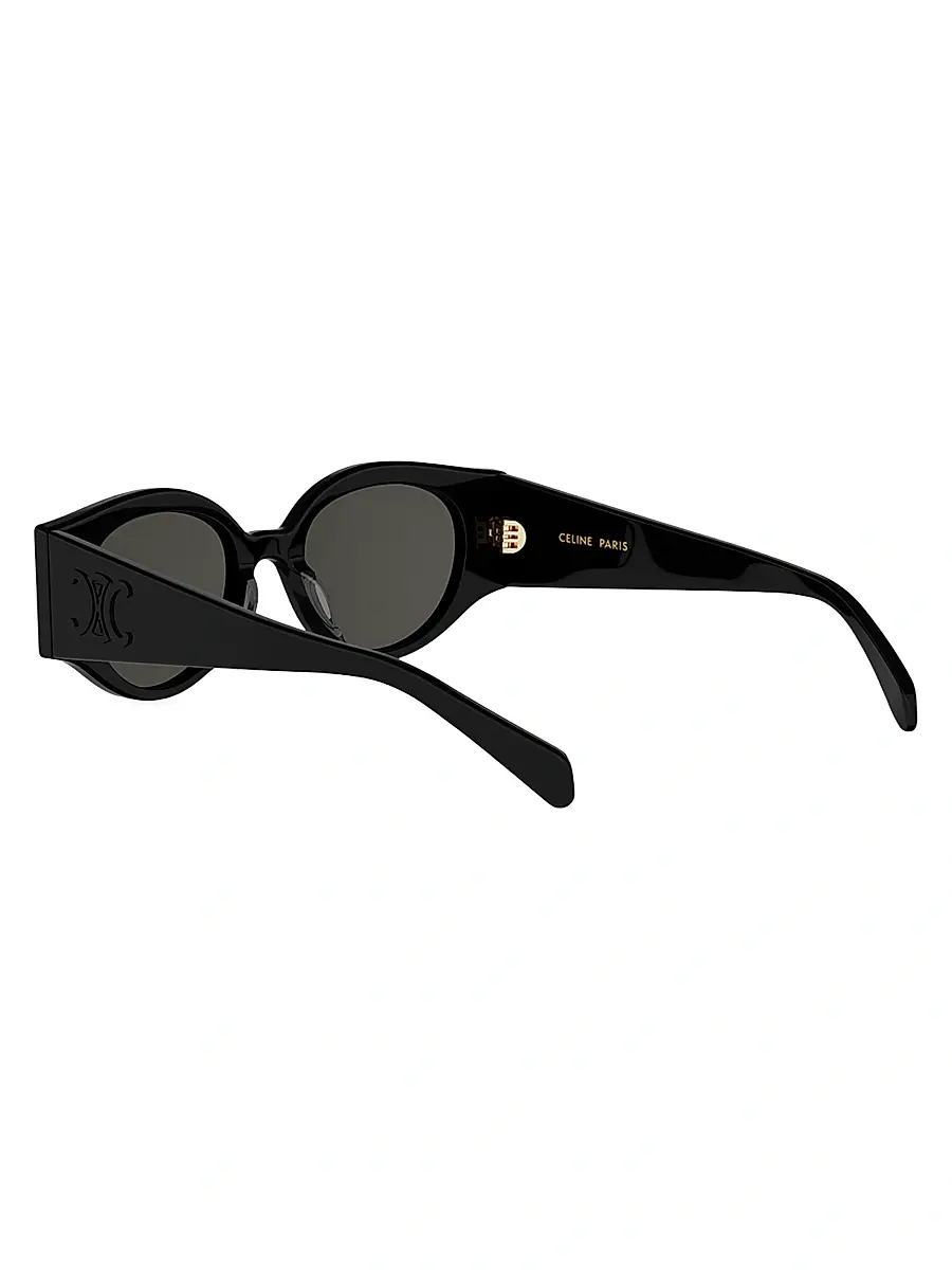 Celine Women's Triomphe Stamp 50MM Round Sunglasses | Thumbnail 4 Celine Women's Triomphe Stamp 50MM Round Sunglasses | Thumbnail 4