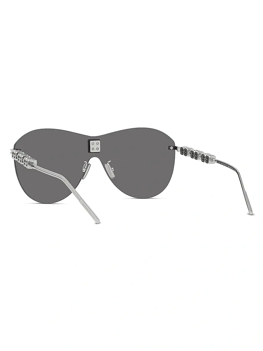 Givenchy Women's Mirrored Shield Sunglasses - Shiny Black | Thumbnail 5 Givenchy Women's Mirrored Shield Sunglasses - Shiny Black | Thumbnail 5