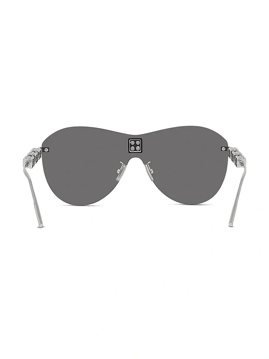 Givenchy Women's Mirrored Shield Sunglasses - Shiny Black | Thumbnail 6 Givenchy Women's Mirrored Shield Sunglasses - Shiny Black | Thumbnail 6