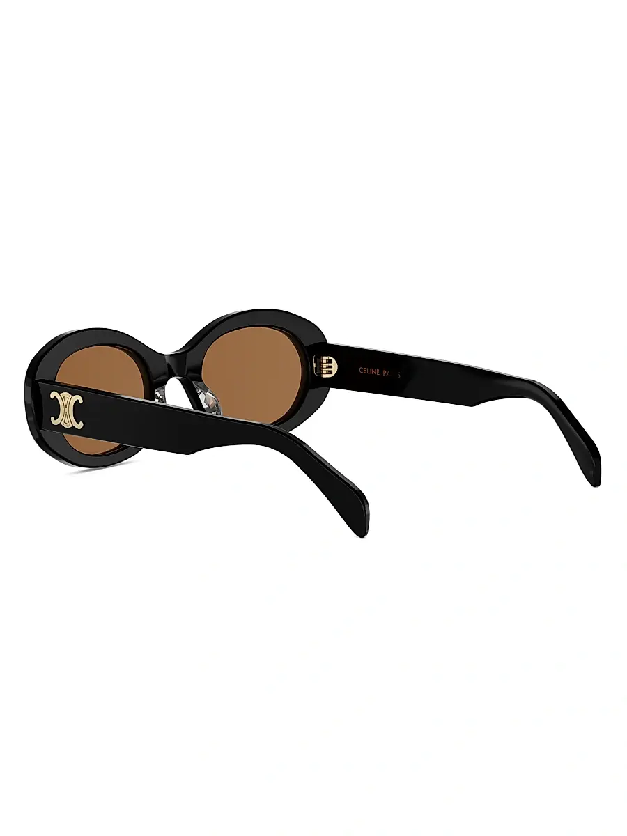 Celine Women's Triomphe 52MM Oval Sunglasses | Thumbnail 4