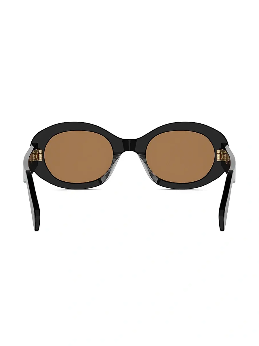 Celine Women's Triomphe 52MM Oval Sunglasses | Thumbnail 5