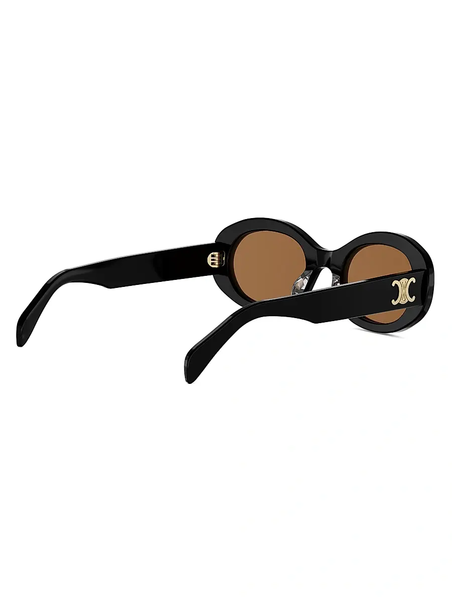 Celine Women's Triomphe 52MM Oval Sunglasses | Thumbnail 6
