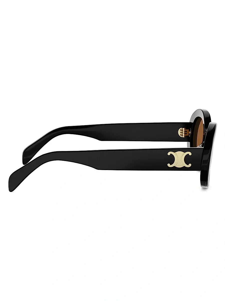 Celine Women's Triomphe 52MM Oval Sunglasses | Thumbnail 7