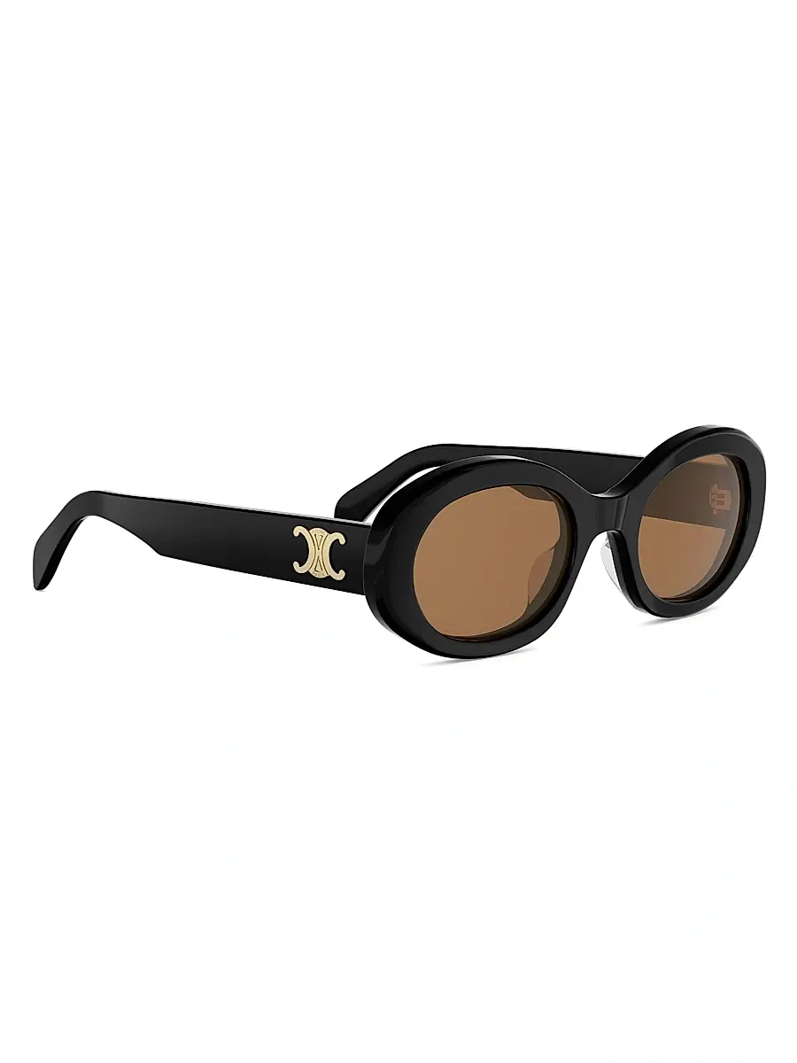 Celine Women's Triomphe 52MM Oval Sunglasses | Thumbnail 8