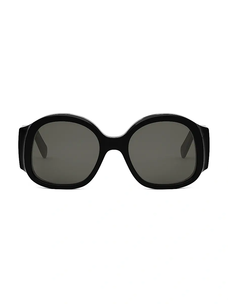 Celine Women's Maxi Triomphe 54MM Round Sunglasses | Thumbnail 2