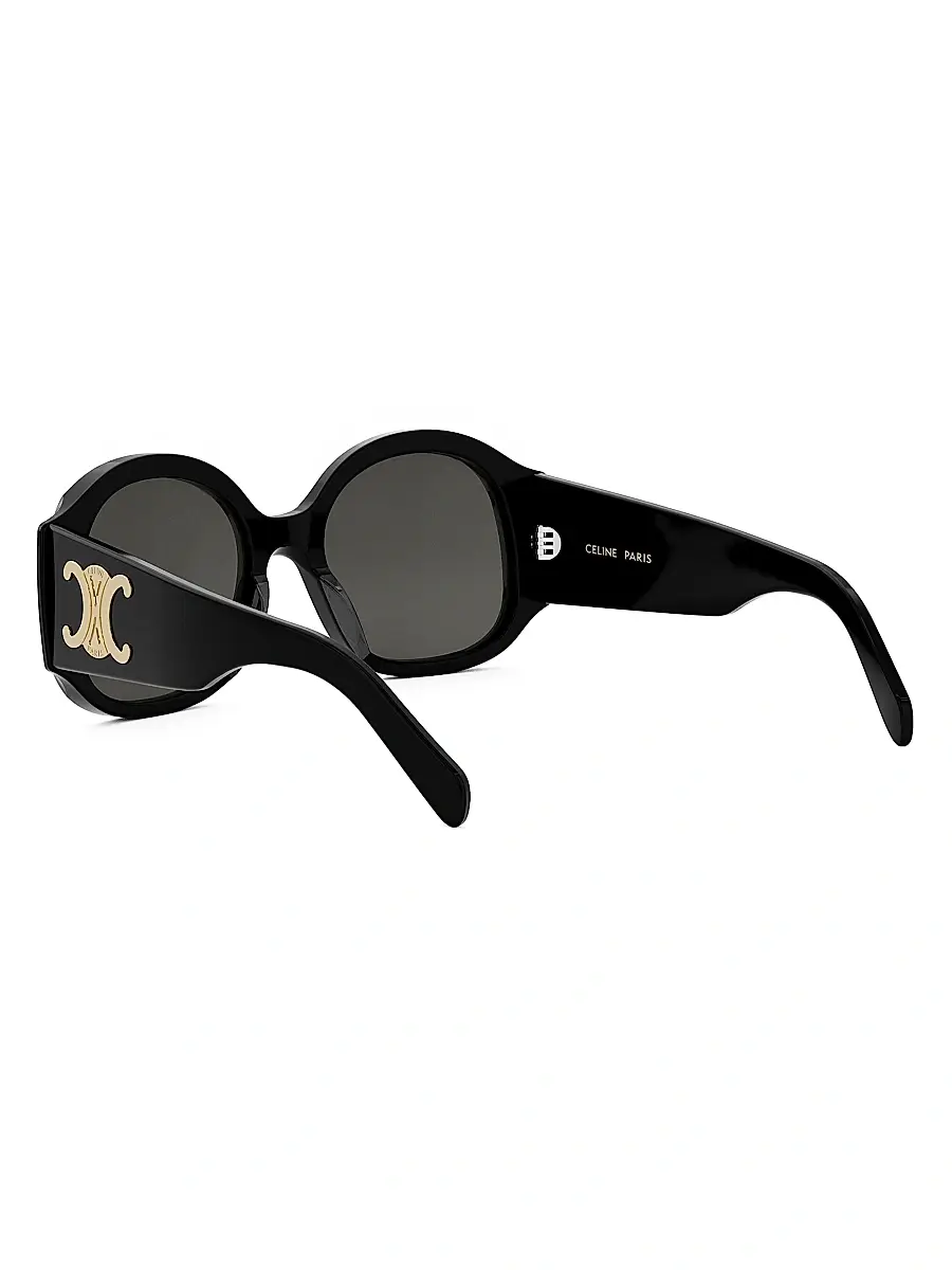Celine Women's Maxi Triomphe 54MM Round Sunglasses | Thumbnail 4