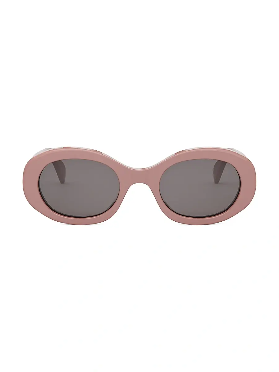 Celine Women's Triomphe 52MM Oval Sunglasses | Thumbnail 3