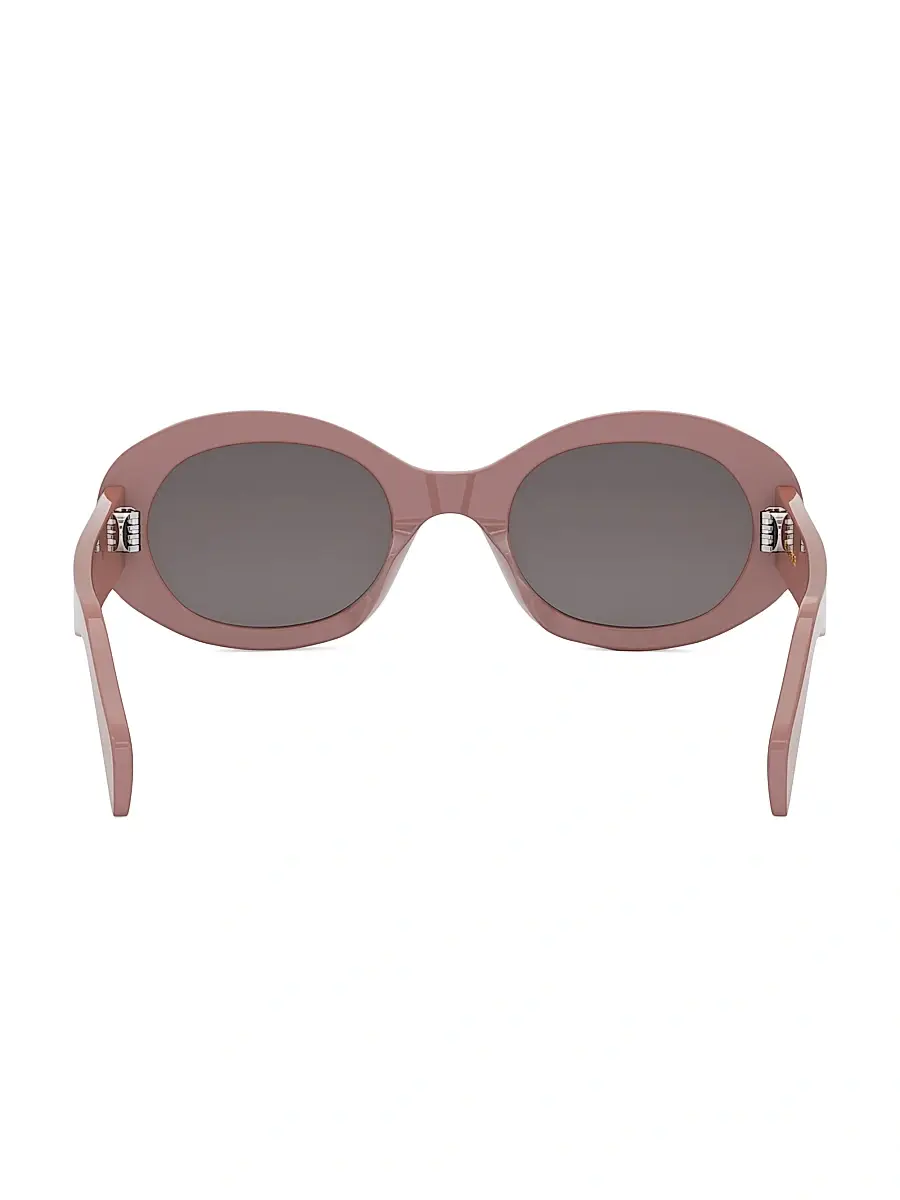 Celine Women's Triomphe 52MM Oval Sunglasses | Thumbnail 6