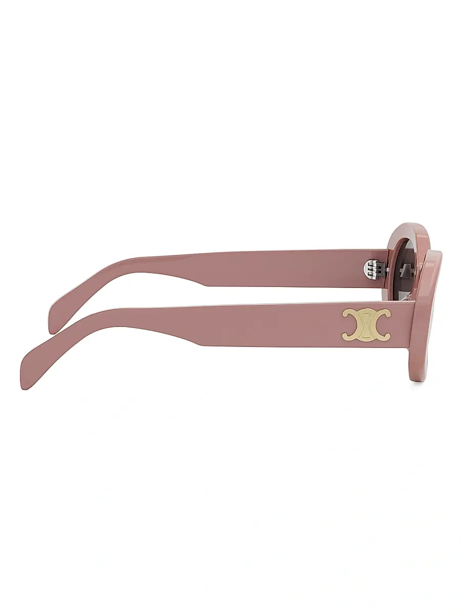 Celine Women's Triomphe 52MM Oval Sunglasses | Thumbnail 8