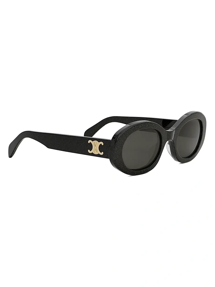 Celine Women's Triomphe 52MM Oval Sunglasses | Thumbnail 8 Celine Women's Triomphe 52MM Oval Sunglasses | Thumbnail 8