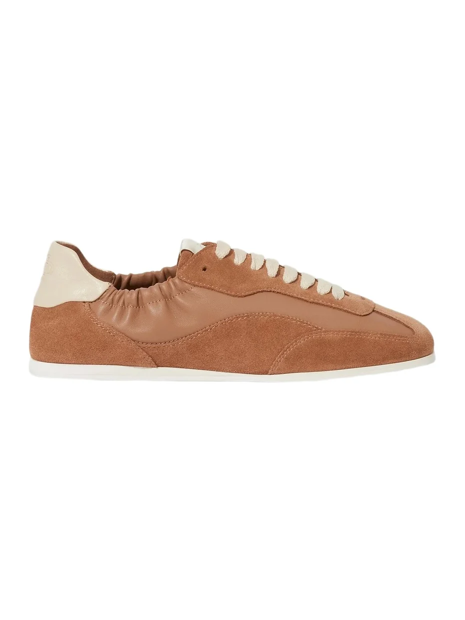 Simkhai Women's Georgie Suede & Leather Sneakers - Camel