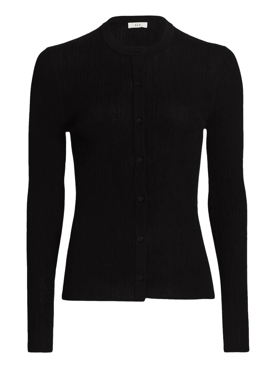 A. L.C. Women's Fisher Cotton-Blend Button-Front Cardigan A. L.C. Women's Fisher Cotton-Blend Button-Front Cardigan