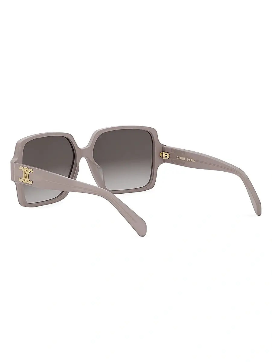Celine Women's Triomphe 60MM Square Sunglasses | Thumbnail 4
