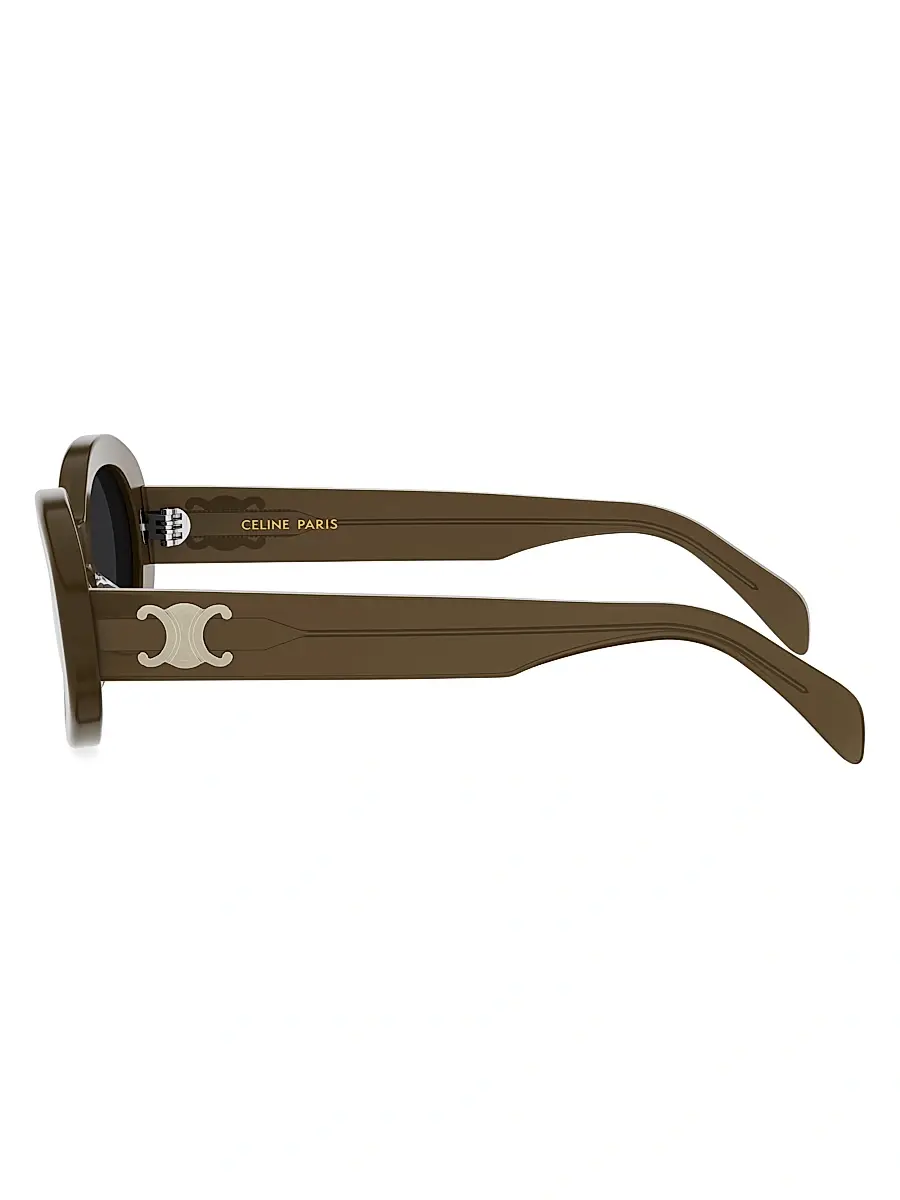 Celine Women's Triomphe 52MM Oval Sunglasses | Thumbnail 3 Celine Women's Triomphe 52MM Oval Sunglasses | Thumbnail 3