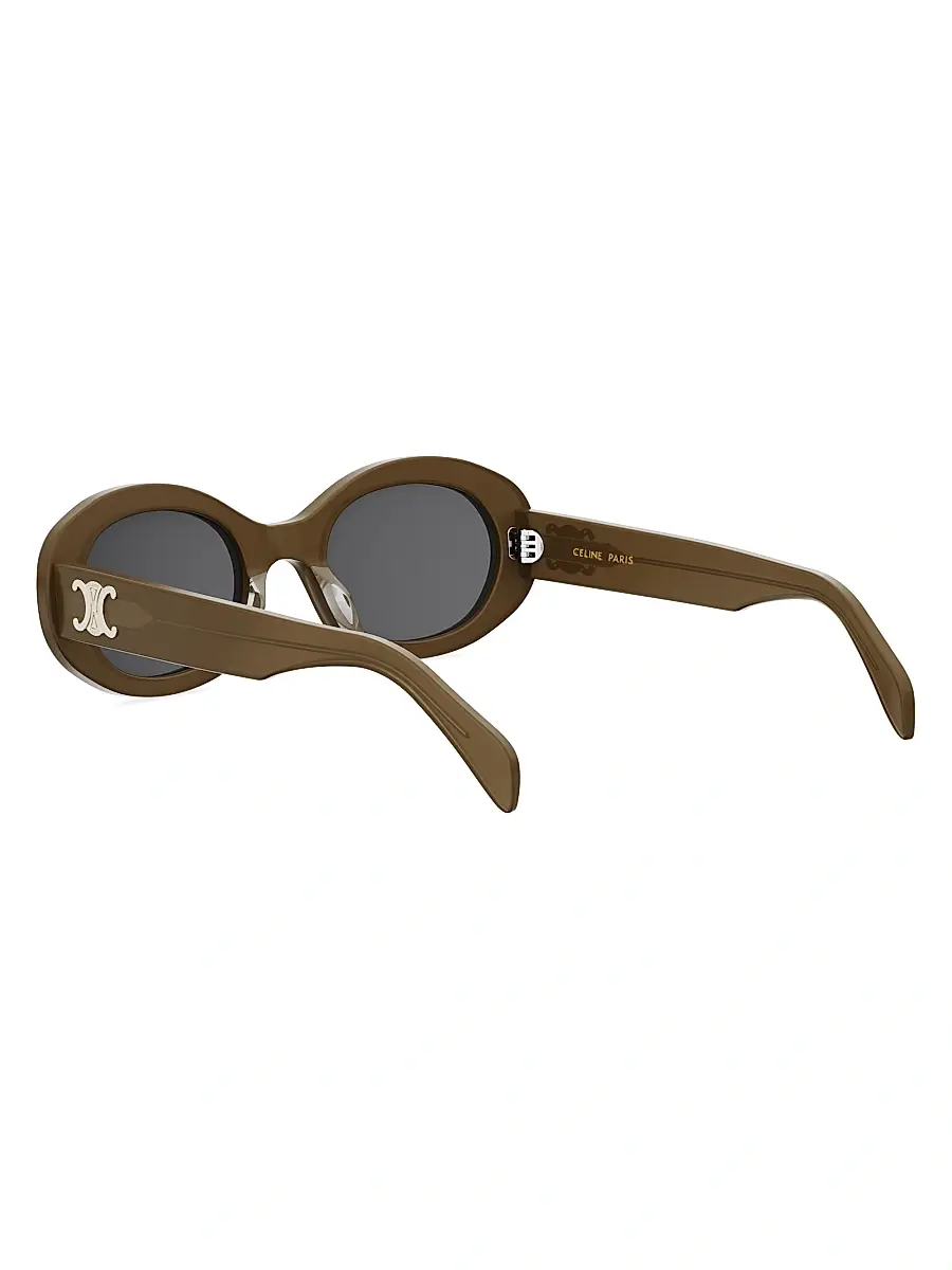 Celine Women's Triomphe 52MM Oval Sunglasses | Thumbnail 4 Celine Women's Triomphe 52MM Oval Sunglasses | Thumbnail 4