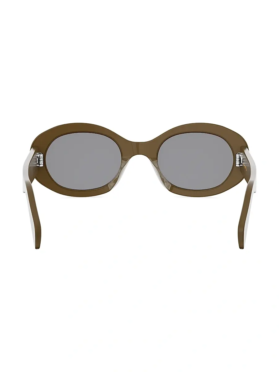 Celine Women's Triomphe 52MM Oval Sunglasses | Thumbnail 5 Celine Women's Triomphe 52MM Oval Sunglasses | Thumbnail 5