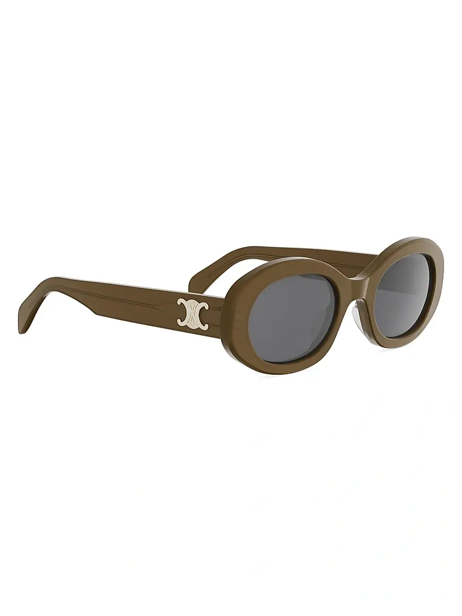 Celine Women's Triomphe 52MM Oval Sunglasses | Thumbnail 8 Celine Women's Triomphe 52MM Oval Sunglasses | Thumbnail 8